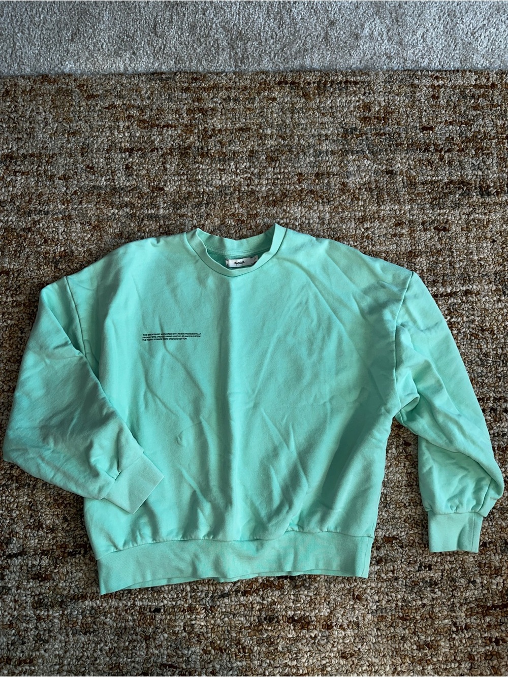 Pangaia Seafoam Graphic Crew Sweatshirt